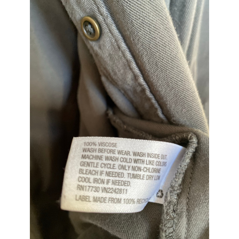 Mossimo Charcoal Button Up Shirt Shacket Soft Purple Gray Oversized Xxl - Picture 5 of 5